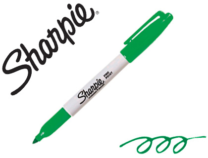 MARQUEUR SHARPIE PERMANENT POINTE OGIVE FINE 0.9MM SCHE RAPIDEMENT COLORIS VERT