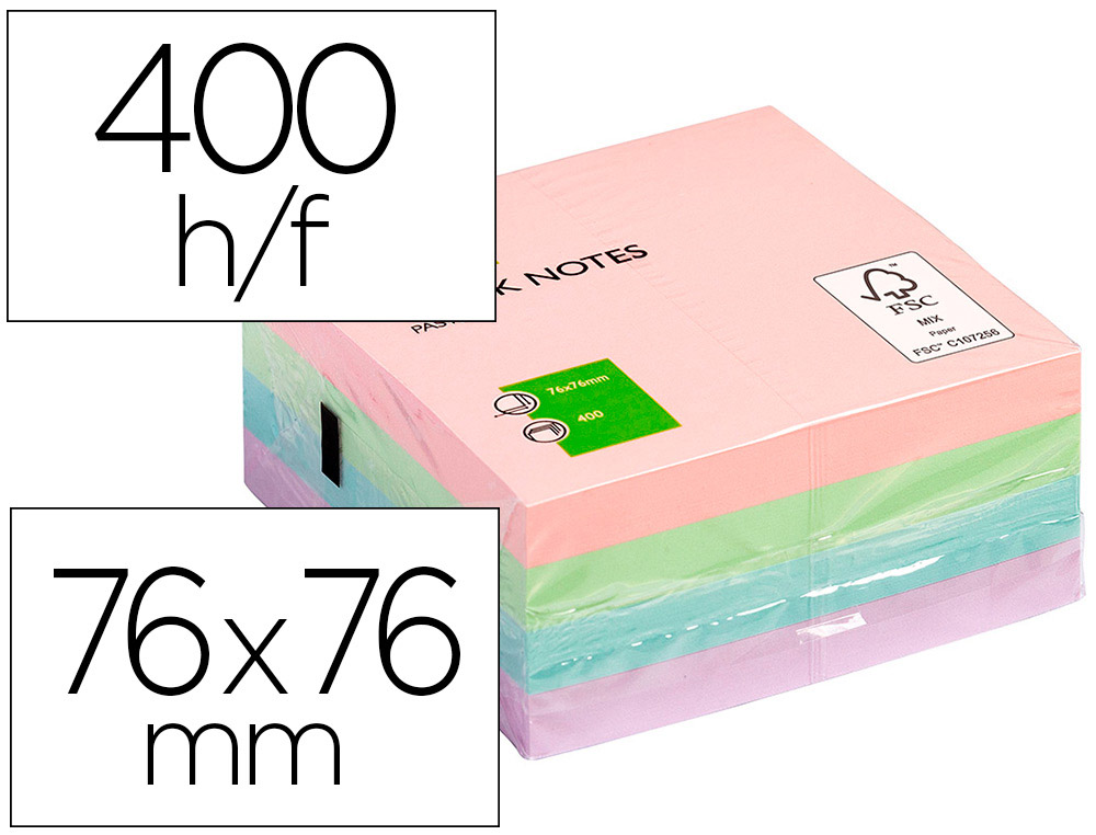 Bloc-notes post-it super sticky grand format 127x203mm 45f lignées  repositionnables coloris vert néon/fuchsia