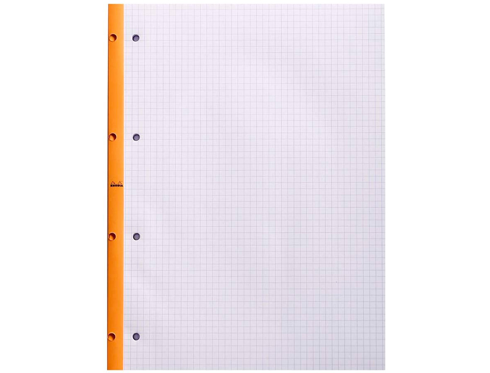 BLOC AGRAFE RHODIA A4+ 21X31,8CM 160 PAGES 5X5MM     MICROPERFOREES DETACHABLES 4  TROUS LOT 3 UNITES