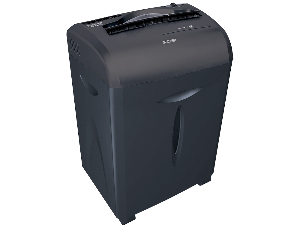 DESTRUCTEUR Q-CONNECT Q12CC AUTOMATIQUE COUPE CROISÉE 5.6X55MM CAPACITÉ 12F DÉTRUIT TROMBONES 15L 317X226X515MM 7.3KG