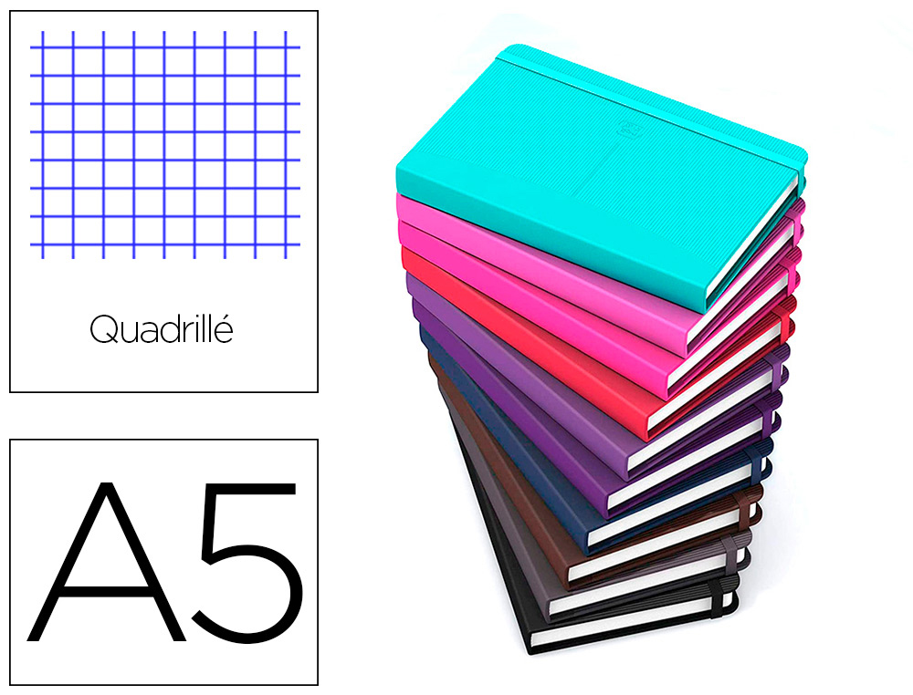 CARNET OXFORD OFFICE SIGNATURE BROCHURE DIMENSION  A5 160 PAGES 90G Q5 ASSORTI   10 COULEURS