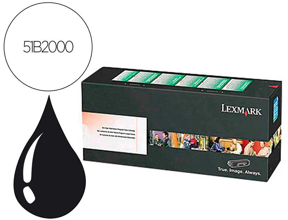TONER LASER LEXMARK 51 B2000 2500 PAG