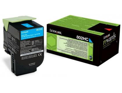 TONER LEXMARK 80C2HCE COULEUR CYAN 3000 PAG