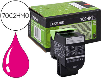 TONER LASER LEXMARK 70C2HM0 POUR CS310/410 COULEUR MAGENTA 3000P