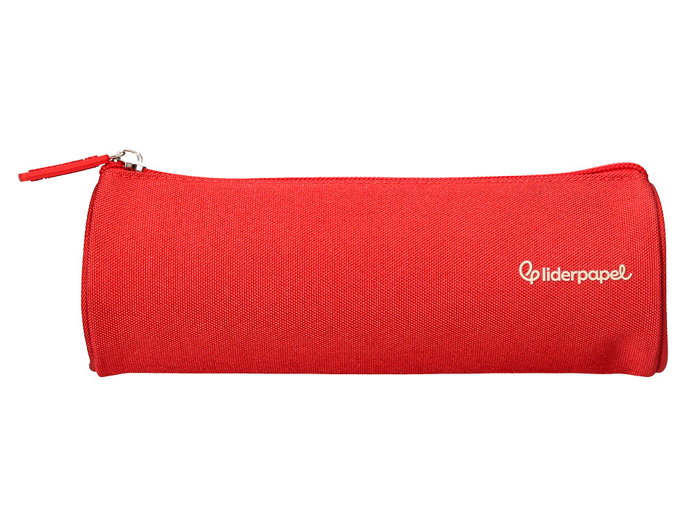 FOURRE-TOUT LIDERPAPEL ROND 21X7CM COLORIS ROUGE