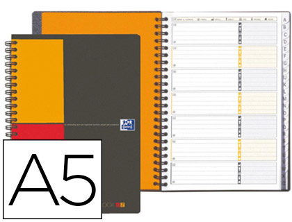 CAHIER RPERTOIRE OXFORD INTERNATIONAL RELIURE INTGRALE COUVERTURE PP A5 14,8X21CM 80G 144 PAGES RGLURE SPCIFIQUE