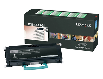 TONER LASER LEXMARK X264/X363/X364 X264A11G COULEUR NOIR 3500P