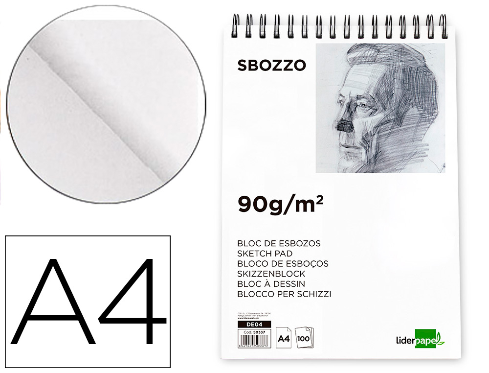 Bloc papier couleur A3 130g 10f