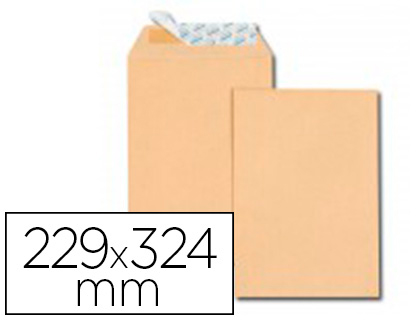 POCHETTE GPV KRAFT BRUN QUALITE SUPERIEURE 85G C4     229X324MM BANDE DE PROTECTION PAQUET 50 UNITES