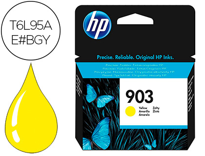 CARTOUCHE HP 903 JET D'ENCRE T6L95AE COULEUR JAUNE 315P
