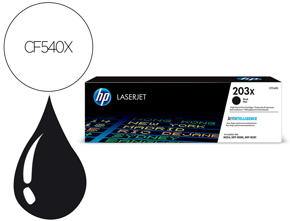 CARTOUCHE  HP LASERJET 203X BK 3200P.CF 540X