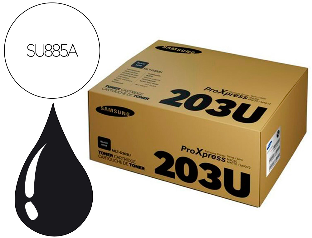 CARTOUCHE LASER SAMSUNG MLT-D203E  COULEUR NOIR 10000 PAG