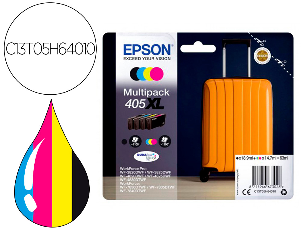 CARTOUCHE EPSON JET D'ENCRE 405 VALISE PACK XL