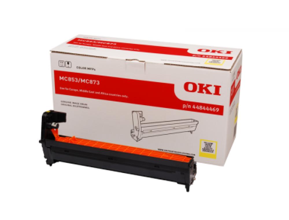 TAMBOUR LASER OKI MC853/873 COULEUR  JAUNE 30000 PAG