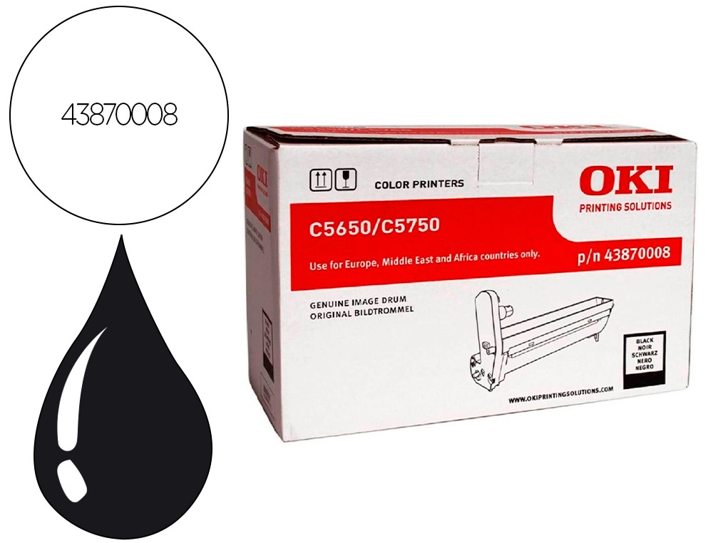 TAMBOUR OKI C5650 COULERU NIR 20000 PAG