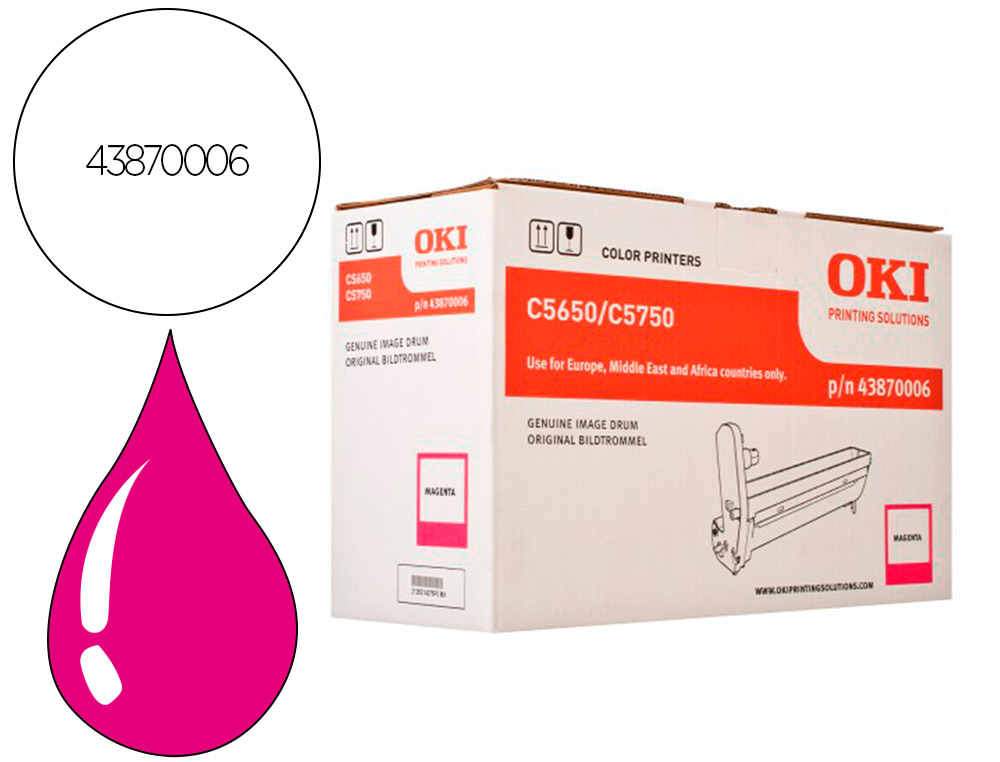 TAMBOUR OKI C5650 COULEUR MAGENTA 20000 OAG