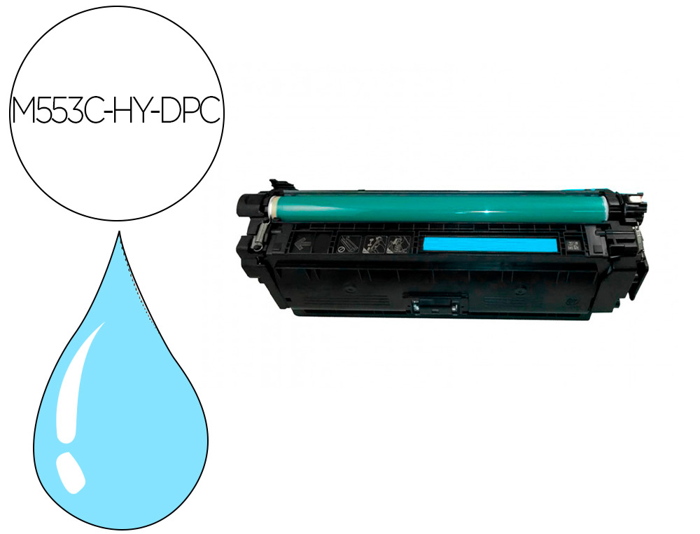 CARTOUCHE D'ENCRE HP COLOR LASERJET M553 CYAN HIGH YIELD