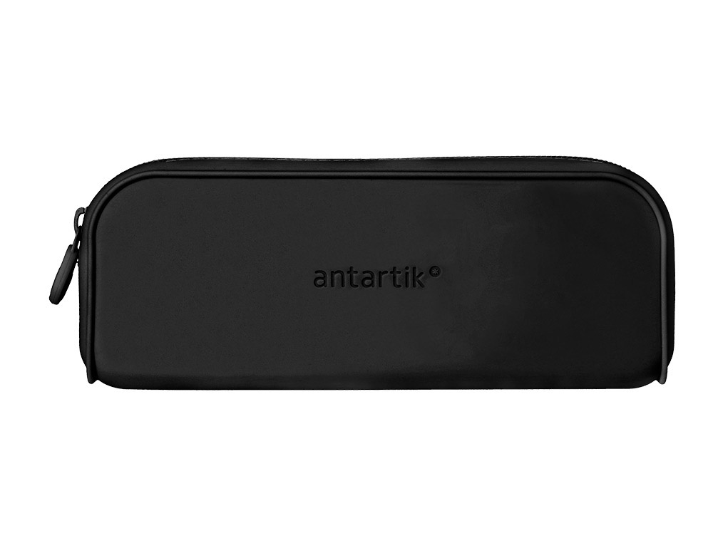 FOURRE-TOUT ANTARTIK RECTANGULAIRE 1 COMPARTIMENT  EN SILICONE MODELE PRISMA     185X50X75MM COLORIS NOIR