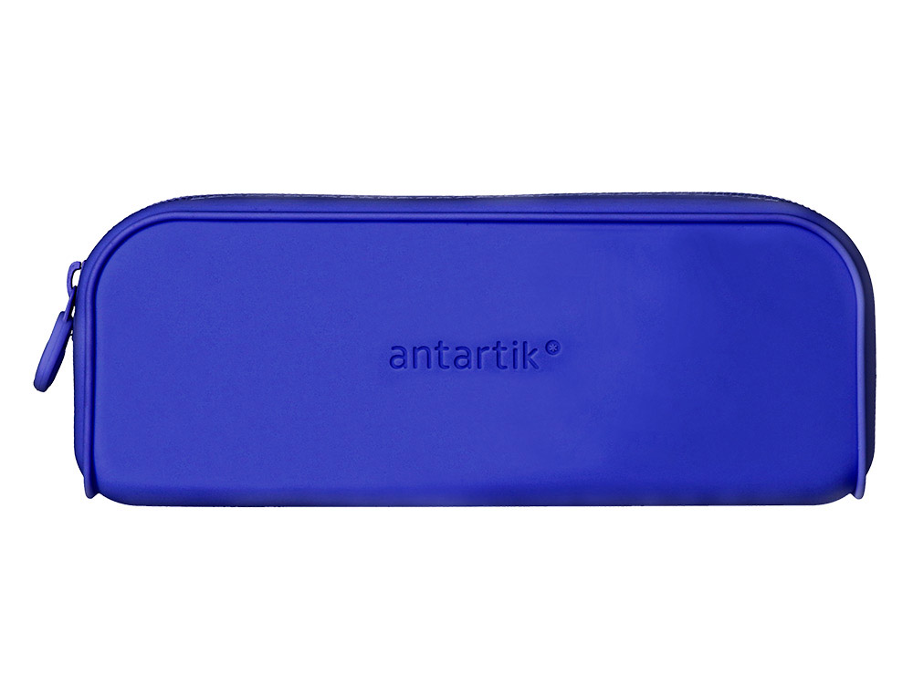 FOURRE-TOUT ANTARTIK RECTANGULAIRE 1 COMPARTIMENT  EN SILICONE MODELE PRISMA     185X50X75MM COLORIS BLEU