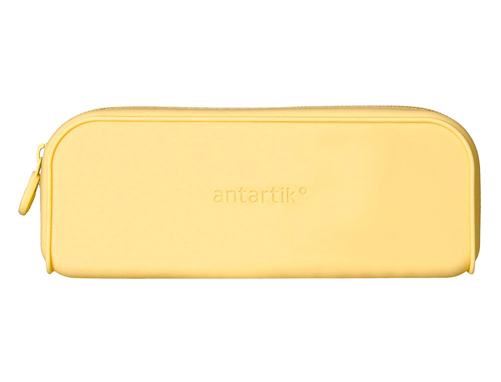 FOURRE-TOUT ANTARTIK RECTANGULAIRE 1 COMPARTIMENT  EN SILICONE MODELE PRISMA     185X50X75MM COLORIS JAUNE