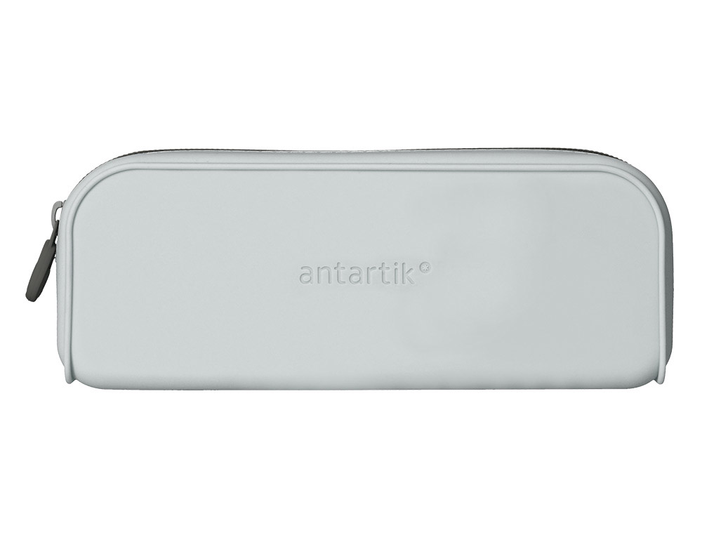 FOURRE-TOUT ANTARTIK RECTANGULAIRE 1 COMPARTIMENT  EN SILICONE MODELE PRISMA     185X50X75MM COLORIS GRIS