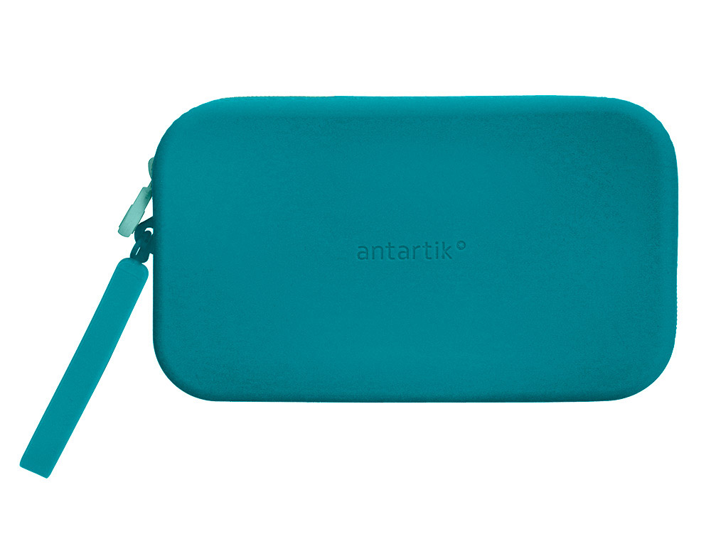 FOURRE-TOUT ANTARTIK PLAT EN SILICONE MODELE TROPICAL DIVE 190X120X25MM COLORIS          TURQUOISE