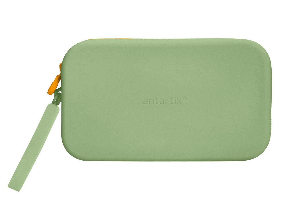 FOURRE-TOUT ANTARTIK PLAT EN SILICONE MODELE TROPICAL DIVE 190X120X25MM COLORIS VERT     AMANDE