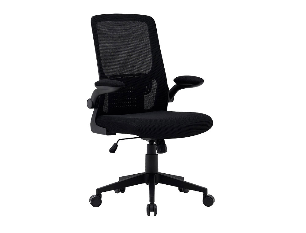 CHAISE OPERATEUR Q-CONNECT ALBA MAILLE BASE METALLIQUE HAUT MAX 1110 LARG 610 PROF 580MM  ROUES PREMIUM COLORIS NOIR