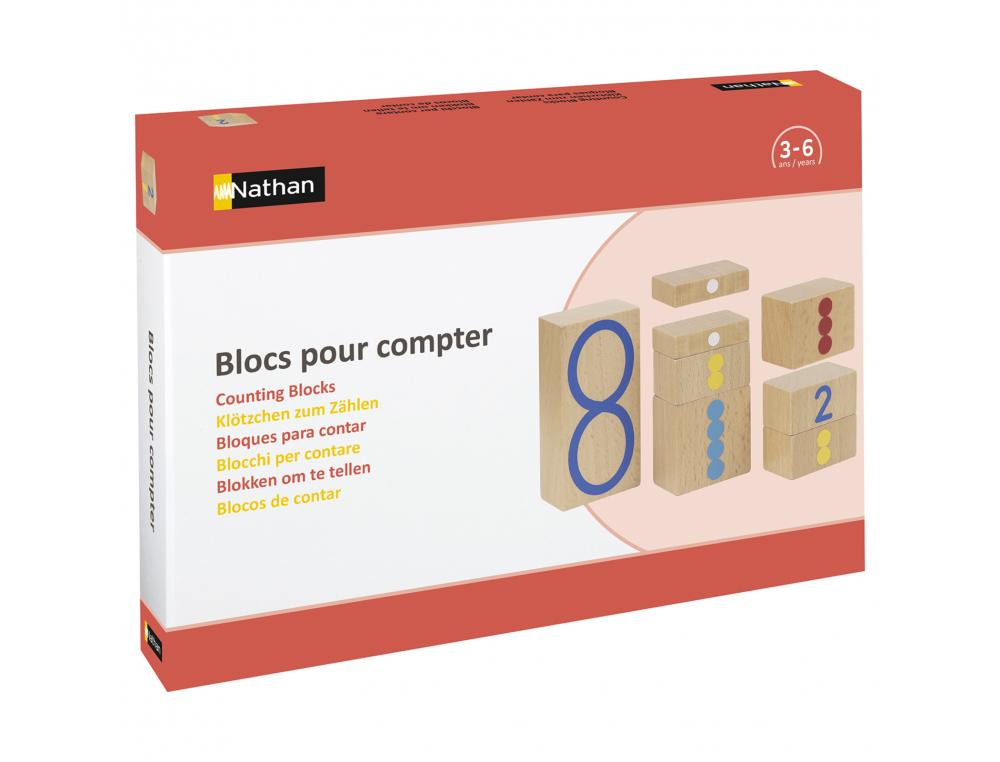 BLOCS POUR COMPTER NATHAN LOT DE 27