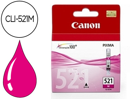 CARTOUCHE CANON JET D'ENCRE 2935 B001-CLI521M COULEUR MAGENTA 500P