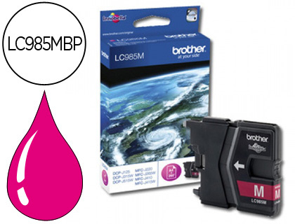 CARTOUCHE BROTHER JET D'ENCRE LC985M COULEUR MAGENTA 260P