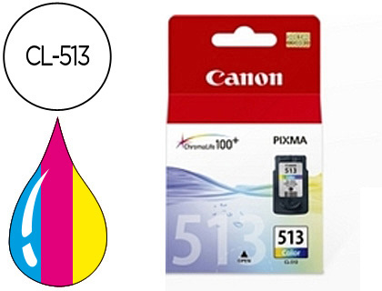 CARTOUCHE CANON JET D'ENCRE 2971 B001-CL513 3 COULEURS CYAN/MAGENTA/JAUNE