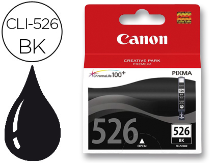 CARTOUCHE CANON JET D'ENCRE 4540 B001-CLI526BK COULEUR NOIR 2185P