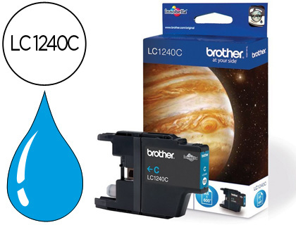 CARTOUCHE BROTHER JET D'ENCRE LC1240C COULEUR CYAN 600P