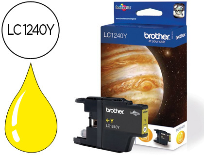 CARTOUCHE BROTHER JET D'ENCRE LC1240Y COULEUR JAUNE 600P