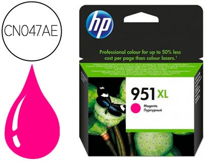 CARTOUCHE HP 951XL JET D'ENCRE CN047AE COULEUR MAGENTA HAUTE CAPACIT 1500P