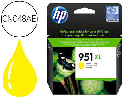 CARTOUCHE HP 951XL JET D'ENCRE CN048AE COULEUR JAUNE HAUTE CAPACIT 1500P