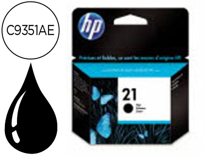 CARTOUCHE HP 21 JET D'ENCRE C9351AE COULEUR NOIR 140P