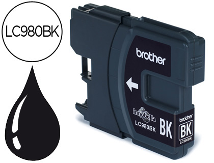CARTOUCHE BROTHER JET D'ENCRE LC980BK COULEUR NOIR 300P