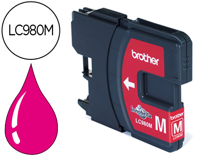 CARTOUCHE BROTHER JET D'ENCRE LC980M COULEUR MAGENTA 260P