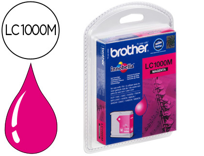 CARTOUCHE BROTHER JET D'ENCRE LC1000M COULEUR MAGENTA 400P
