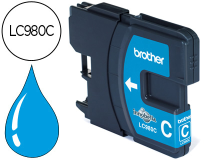 CARTOUCHE BROTHER JET D'ENCRE LC980C COULEUR CYAN 260P