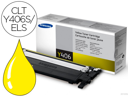 TONER LASER SAMSUNG SU462A MULTIFONCTIONS CLT-Y406S COULEUR JAUNE 1000P