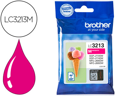 CARTOUCHE BROTHER JET D'ENCRE LC3213 COULEUR MAGENTA 400P