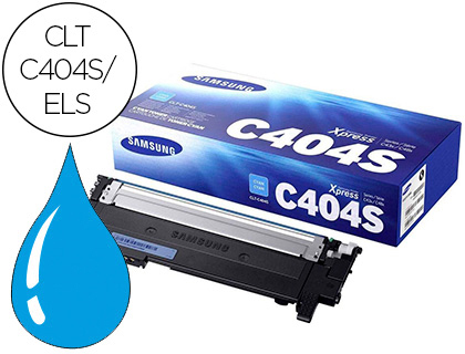 TONER SAMSUNG CLT 404 POUR SL-C430/C480 COULEUR CYAN 1000P