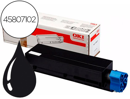 TONER OKI 45807102 B412DN /432DN/512DN/MB472DNW/492DN/562DNW NOIR 3000P